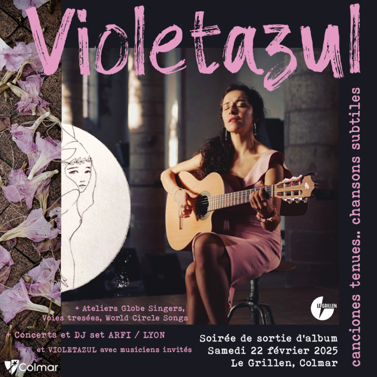 VIOLETAZUL concert "canciones tenues.. chansons subtiles" par Le 22 fév 2025