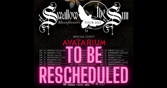 Report de la tournée de SWALLOW THE SUN + AVATARIUM