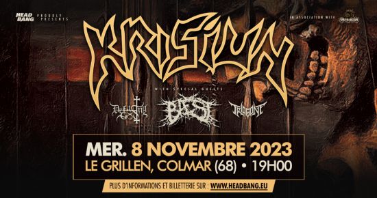 KRISIUN + BAEST + DEFACING GOD + TRIAGONE