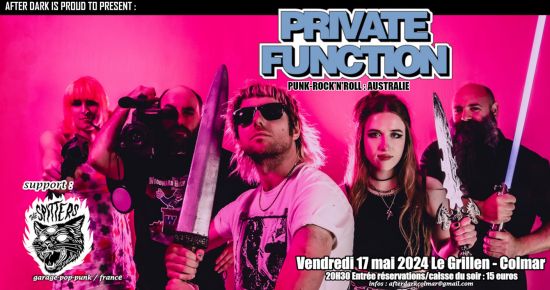 Private Function + The Spitters par After dark Le 17 mai 2024